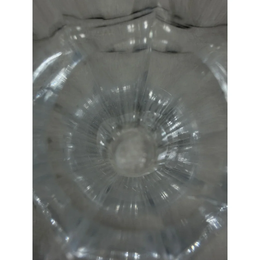 Crystal Glass Decanter Good Vintage Paneled Clear Spirits Bottle with Stopper